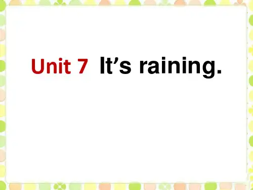 《It’sraining》PPT课件10