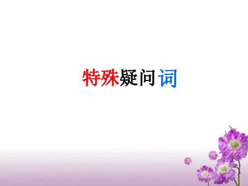 特殊疑问词和特殊疑问句 wh-question 课件 初中七年级英语 优质公开课