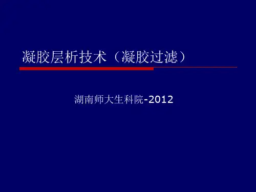凝胶层析技术(凝胶过滤)