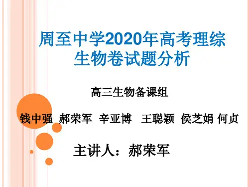 2020高考试题分析1