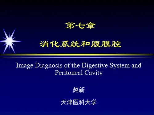 医学影像学  第七章 消化系统和腹膜腔(3)