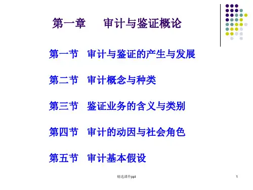 第一章审计与鉴证概论ppt课件
