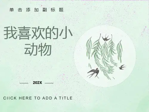 二年级写话指导课《我喜欢的小动物》