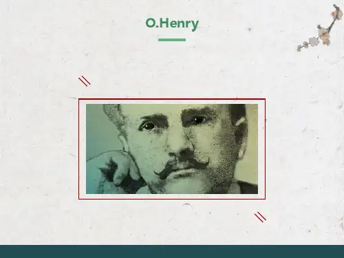 英语短篇小说选读OHenry欧亨利