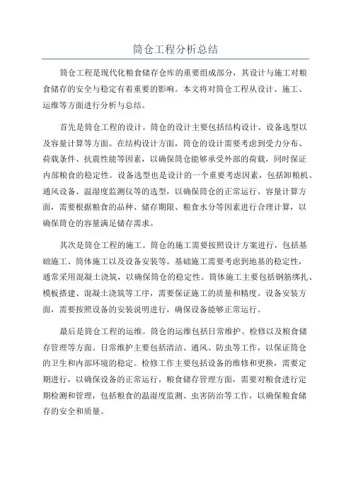 筒仓工程分析总结