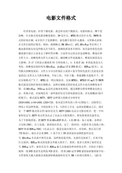 电影文件格式