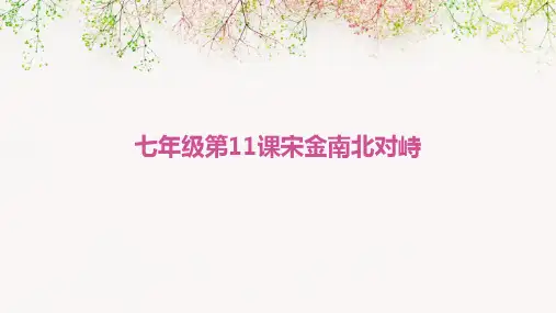 七年级第11课宋金南北对峙2课时