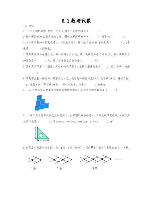 人教版小学六年级下册数学 6.1数与代数 课时练 练习试题试卷含答案(4)
