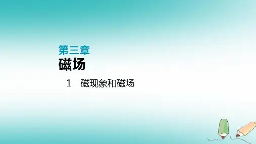 新版 1 磁现象和磁场(共23张PPT)学习PPT