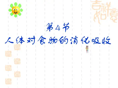 苏科版七上《人体对食物的消化和吸收》课件1