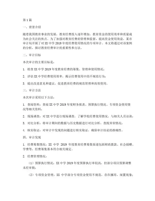 教育专项审计案例分析(2篇)