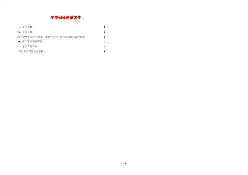 工程施工安全保证体系文件