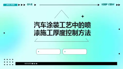 汽车涂装工艺中的喷漆施工厚度控制方法