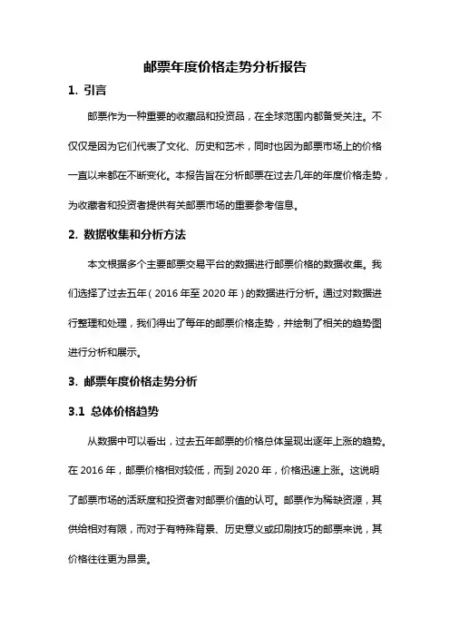 邮票年度价格走势分析报告