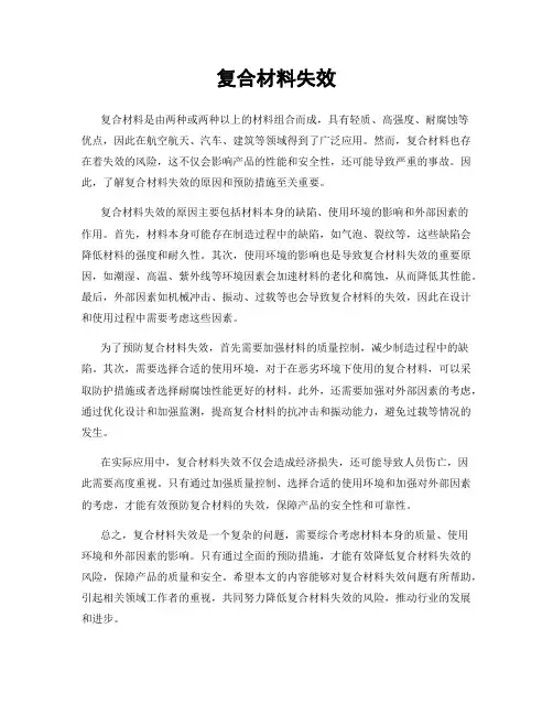 复合材料失效