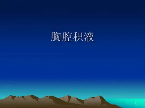 胸腔积液