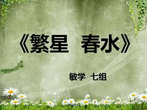 冰心《繁星春水》.ppt