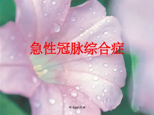 《急性冠脉综合症》PPT课件