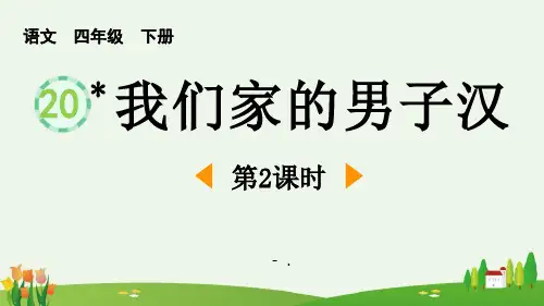 《我们家的男子汉》PPT(第2课时)