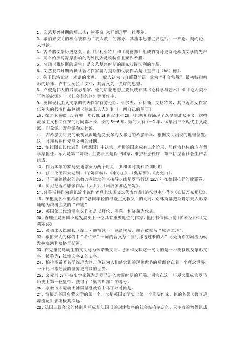 西方文化史