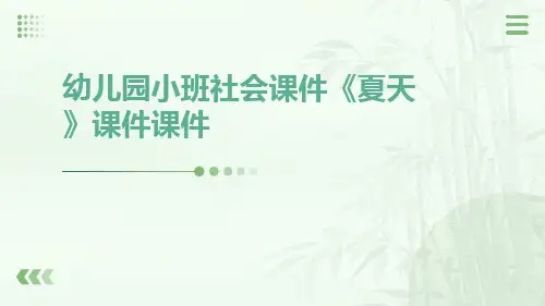 幼儿园小班社会课件《夏天》课件课件)
