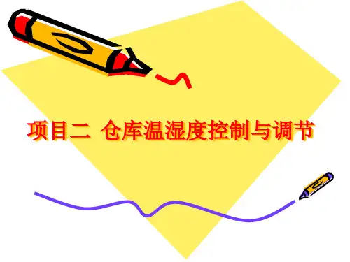 项目二仓库温湿度控制与调节分析精品PPT课件