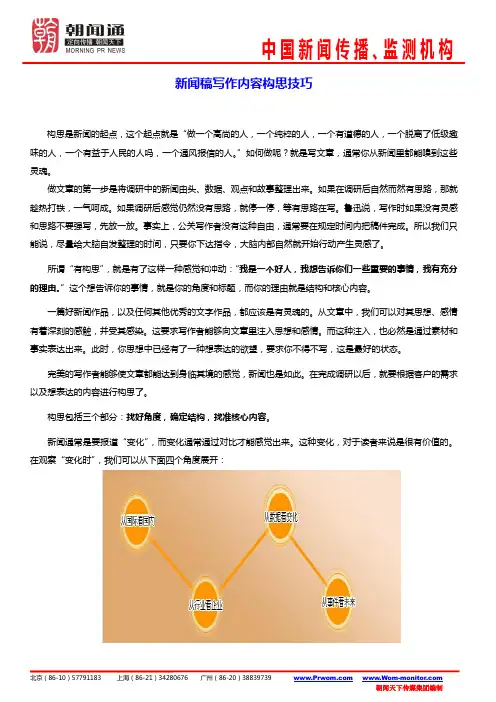 新闻稿写作内容构思技巧