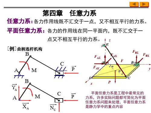 理论力学第四章任意力系
