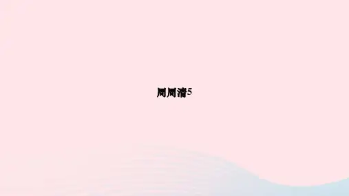 周周清5作业课件2023-2024学年华东师大版八年级数学下册+++