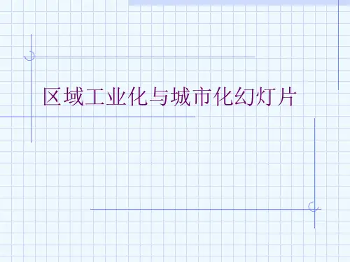 区域工业化与城市化幻灯片