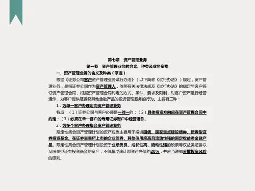 资产管理业务