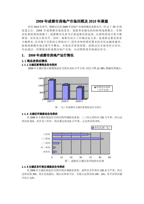 2009年成都市房地产市场回顾及展望.doc