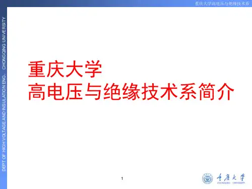 重庆大学高电压与绝缘技术系介绍