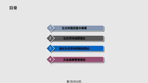 生态恢复的基础理论PPT课件
