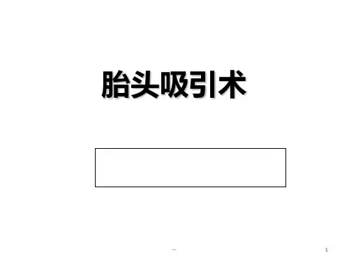 胎头吸引术PPT课件