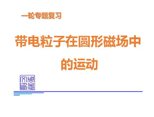 专题：圆形磁场问题