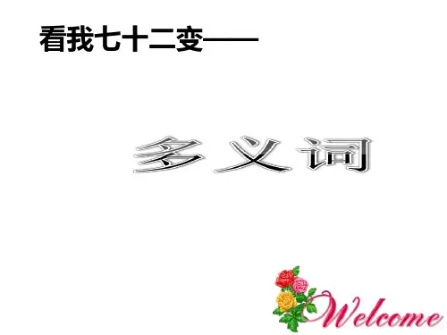 多义词