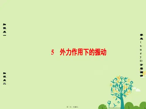 高中物理第11章机械振动5外力作用下的振动课件新人教版选修34