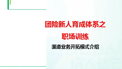 团险渠道业务开拓模式介绍49页