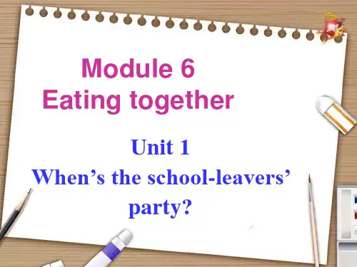 外研版初中英语九年级下Module6 Unit1 课件