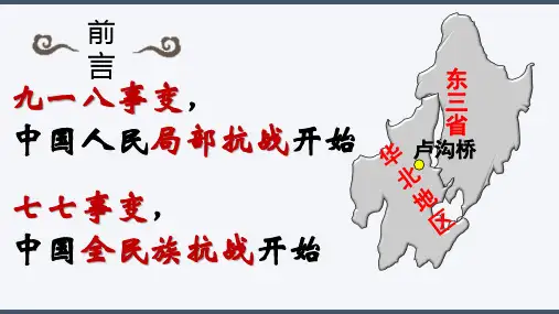 部编版八年级历史上册第20课 正面战场的抗战课件(共17张PPT)