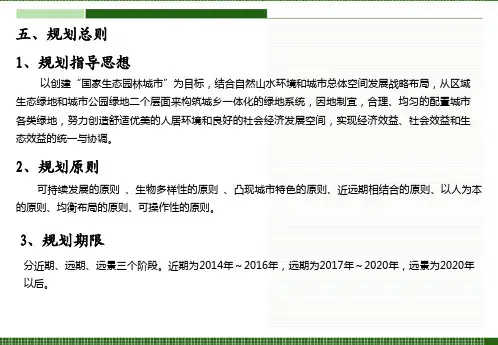 厦门市绿地系统规划 