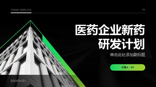 医药企业新药研发计划