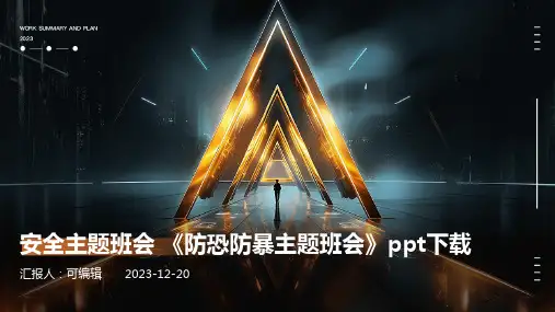 安全主题班会 《防恐防暴主题班会》PPT下载 (2)