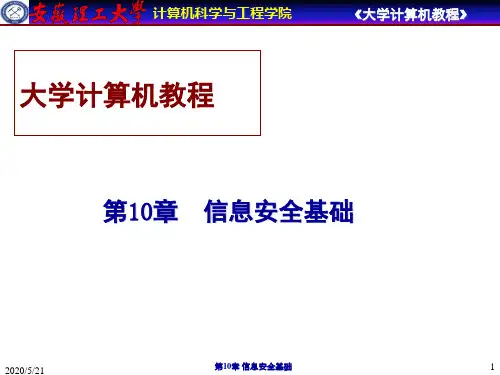 大学计算机教程-第10章信息安全基础