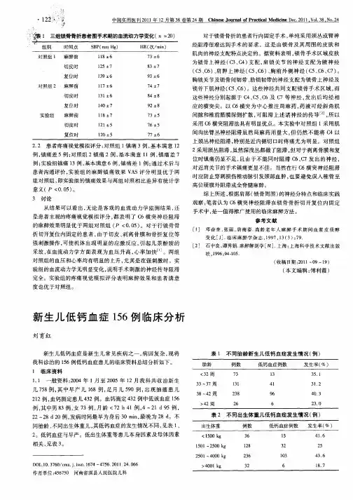 新生儿低钙血症156例临床分析