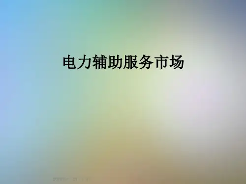 电力辅助服务市场