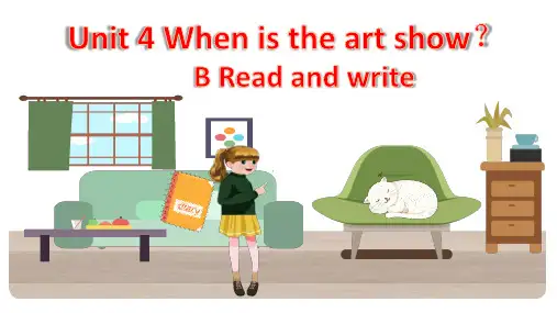 人教PEP版英语五年级下册Unit 4 Part B Read and write课件