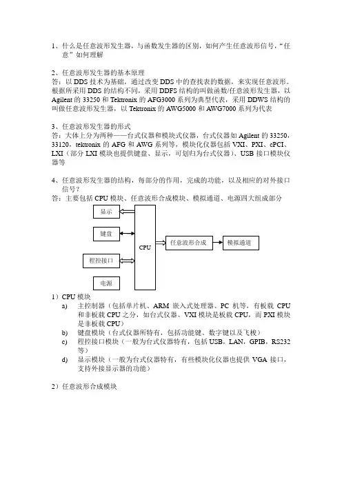 任意波形发生器介绍