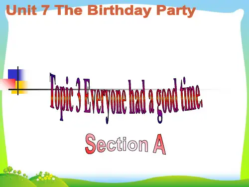 仁爱版七年级英语下册Unit 7 Topic 3 Section A精品课件.ppt